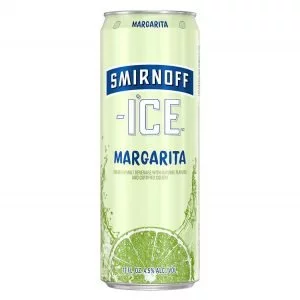 Can of Smirnoff Ice Margarita on White Background