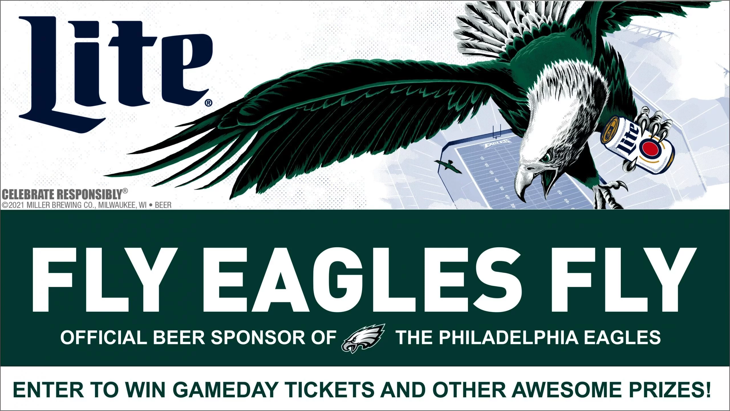 Miller Lite Philadelphia Eagles flyer