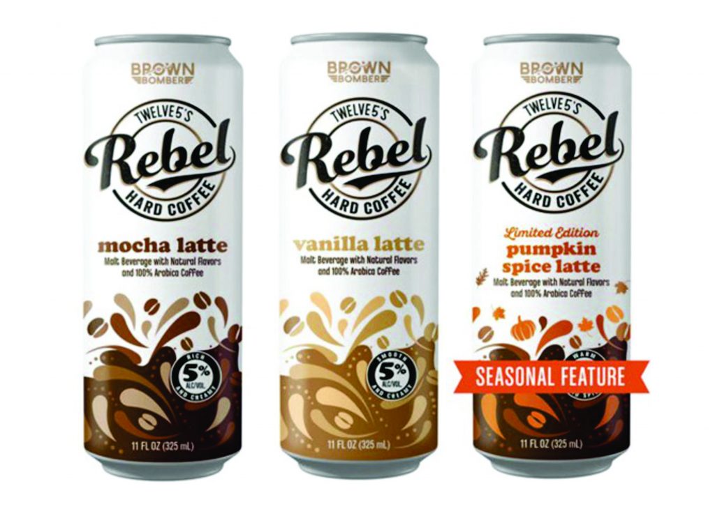 Lineup of Twelve5's Rebel Hard Coffee Flavors