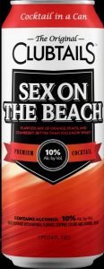 Closeup of Original Clubtails Sex On The Beach Can