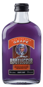 Closeup of Johnny Bootlegger Sing Sing Sour Grape Bottle