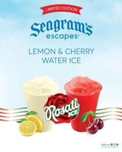Seagram’s Escapes Rosati Ice Advertisement for Lemon and Cherry Flavor