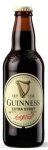 Bottle of Guinness Extra Stout