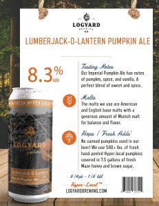 Lumber Jack-O-Lantern Pumpkin Ale Chart