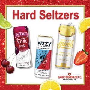 Smirnoff, Vizzy and Mighty Swell hard seltzers